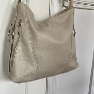 Off white Mia Tomazzi Italian leather hobo handbag